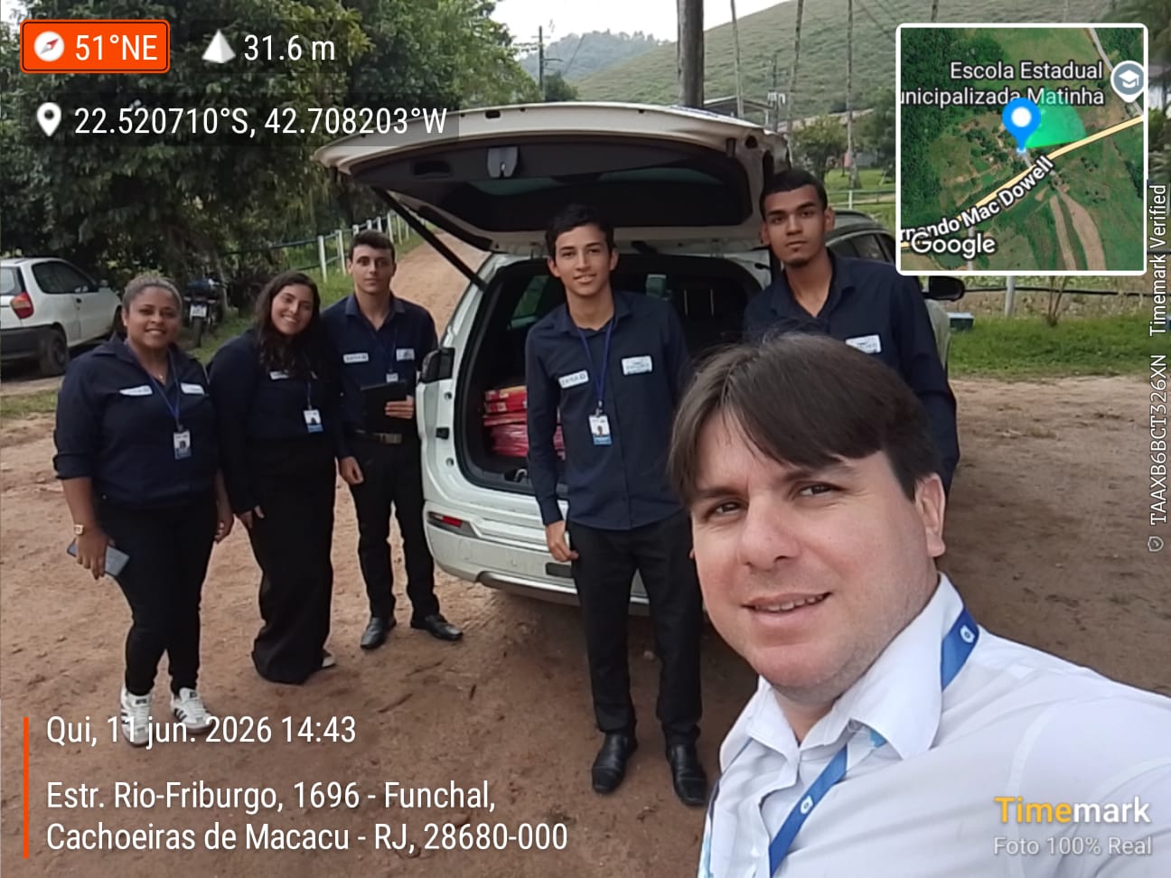 Registro da execução do Projeto Drone Total II em Cachoeiras de Macacu/RJ.