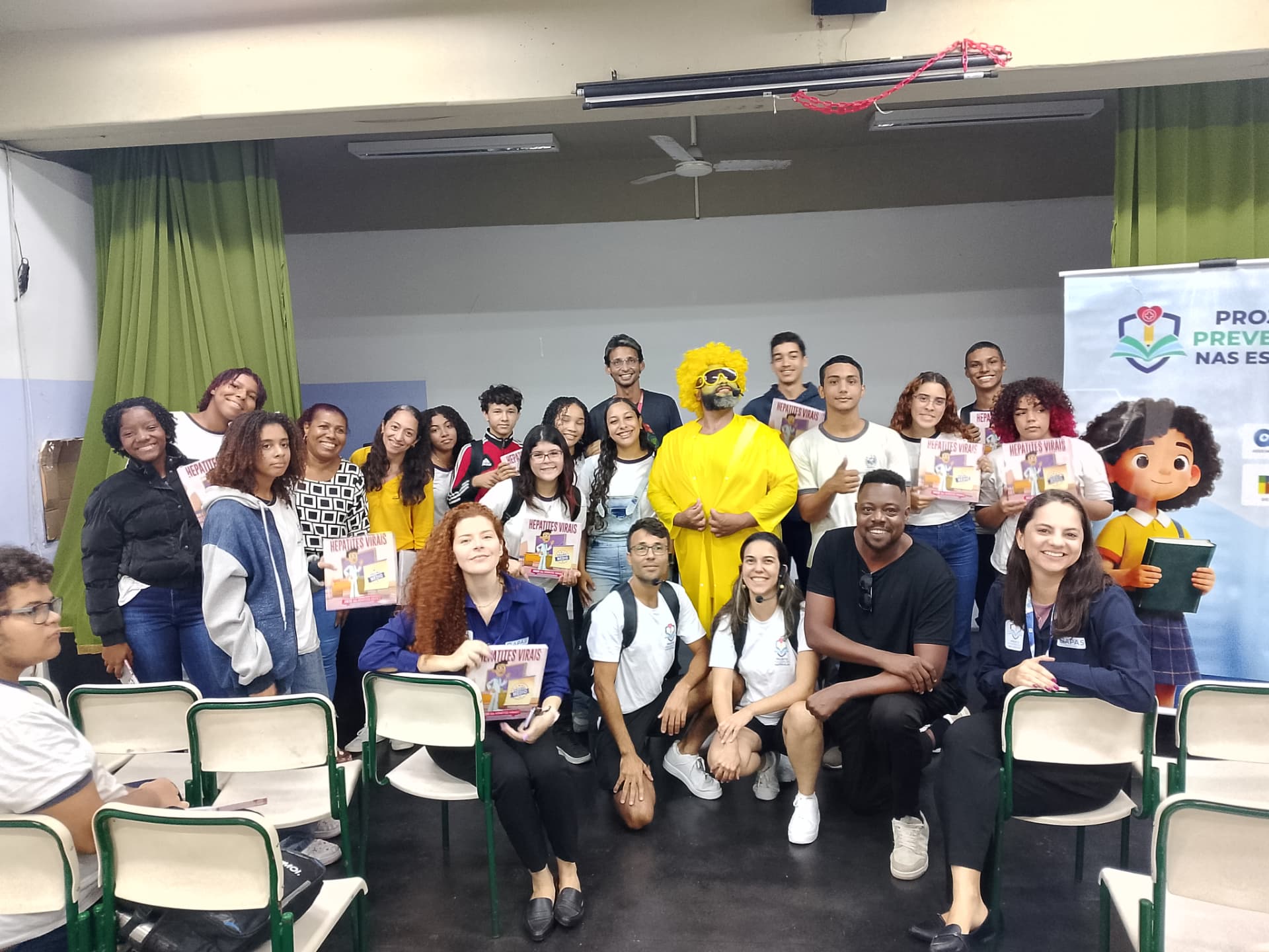 Ação educativa coletiva do Projeto Prevenção nas Escolas II.