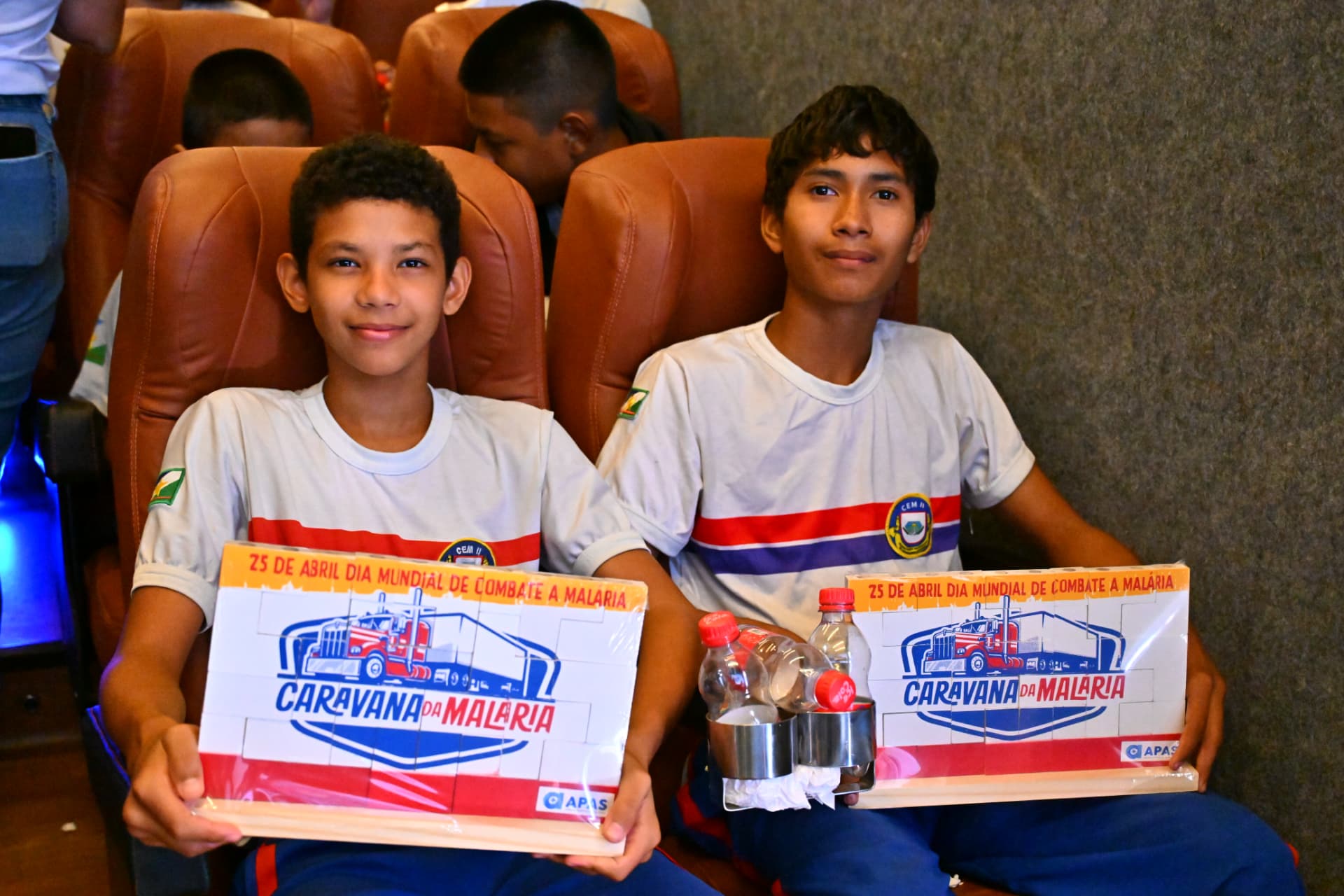 Registro de participação em ação da Caravana da Malária.